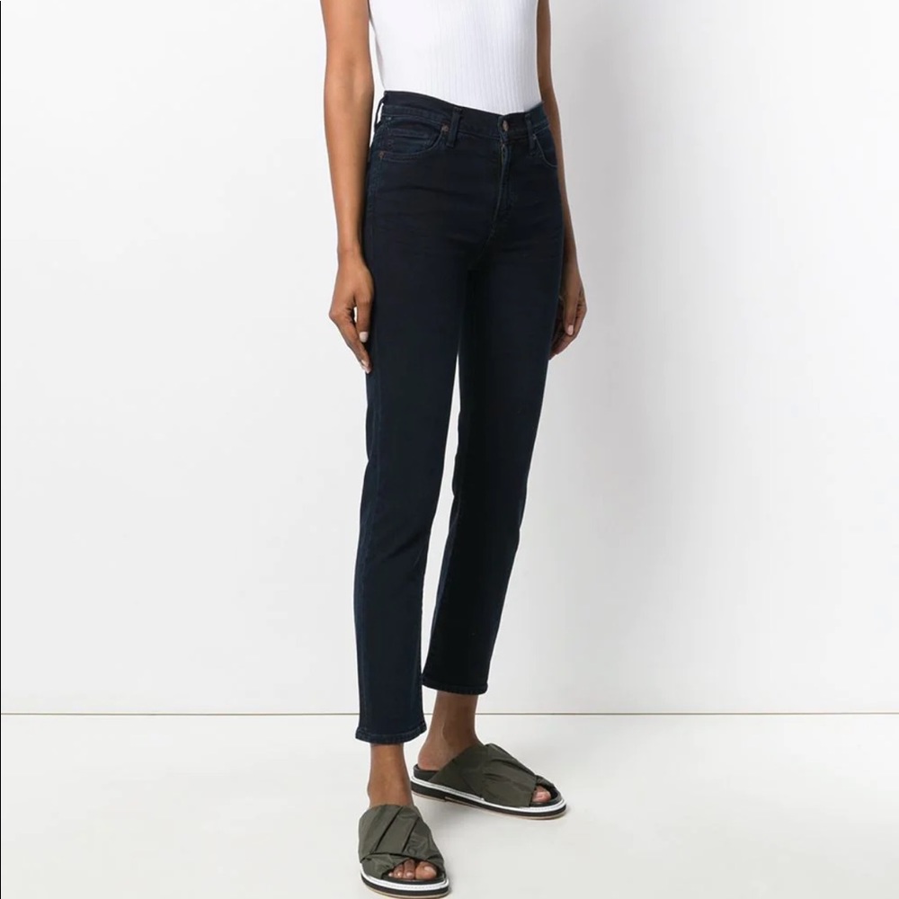 Citizens of Humanity - Harlow Ankle High Rise Slim (Plush Black) - Picture 8 of 15